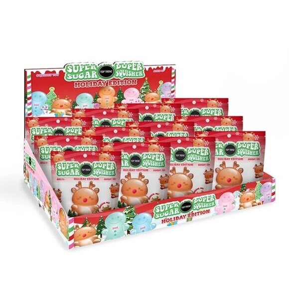 Super Duper Sugar Reindeer Squisher Christmas Fidget Toy‎ - Picture 4 of 4